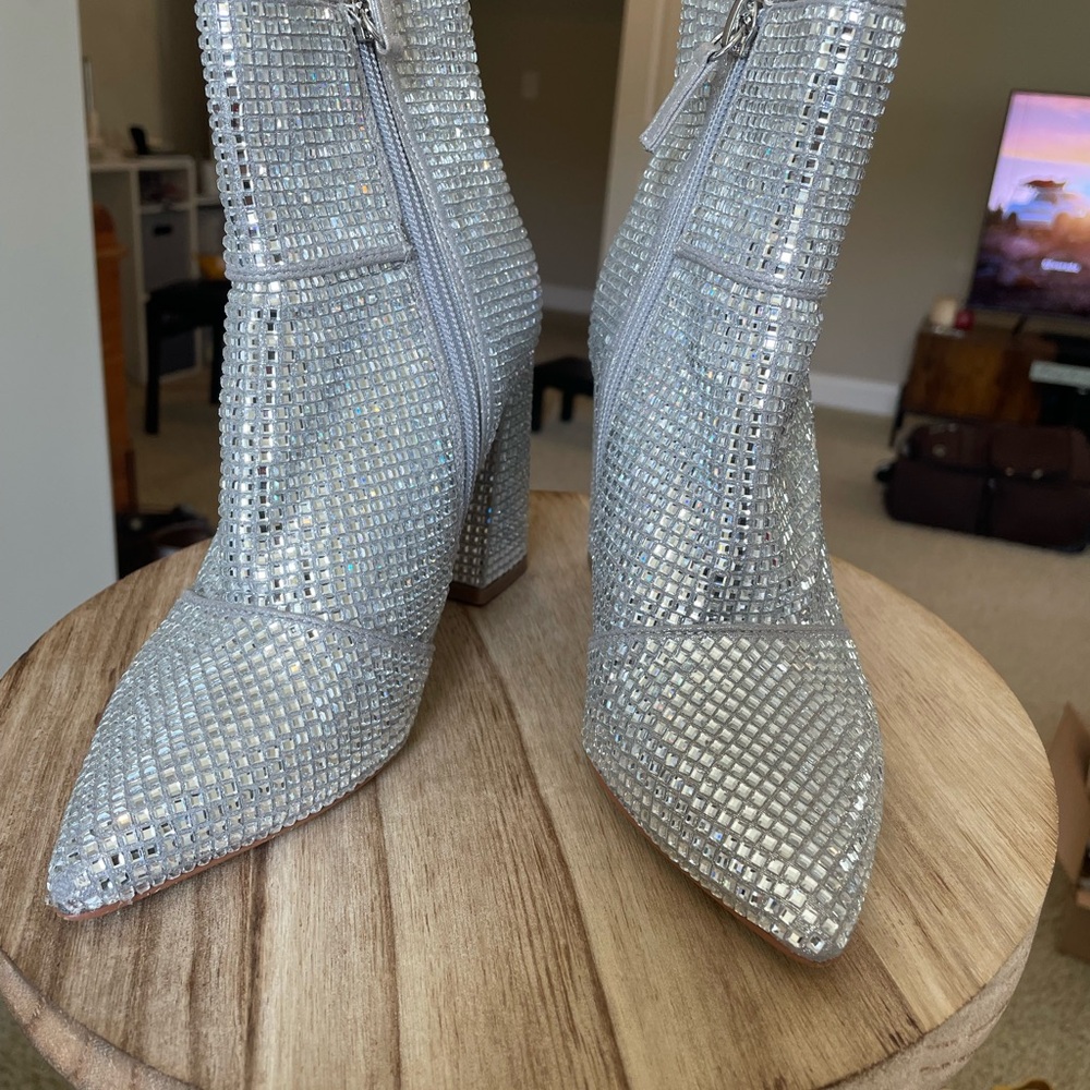 Steve Madden Rhinestone Booties 5 - Picture 2 of 7